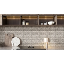 TRAV ANCIENT TUMBLED - 1X2/12X12, SILVER SILVER, TUMBLED